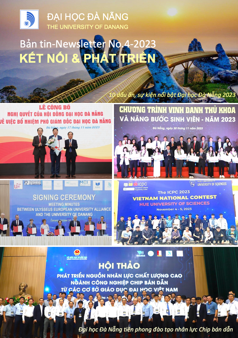 Đại học Đà Nẵng giới thiệu Bản tin-Newsletter Kết nối & Phát triển số 4-2023