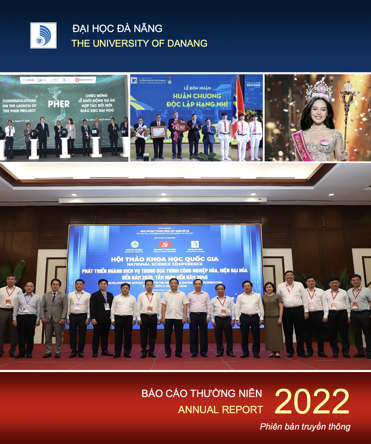 Đại học Đà Nẵng giới thiệu Báo cáo thường niên năm 2022 (Annual Report UD-2022) phiên bản truyền thông